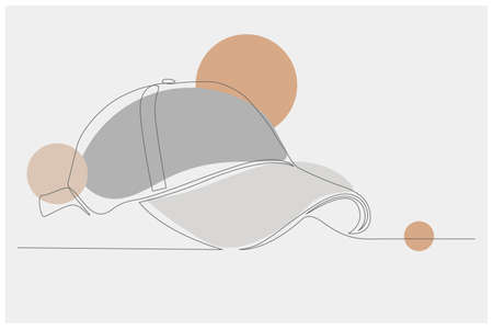 Baseball Cap Background Vectorのイラスト素材