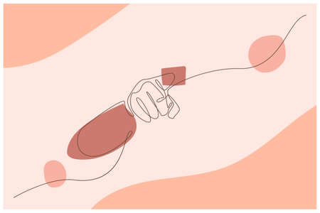 Ponting Finger Background Vectorのイラスト素材