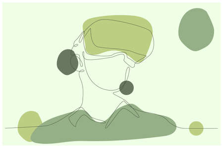 Human Playing Virtual Reality Games Background Vectorのイラスト素材