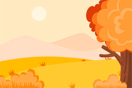 Autumn Background Vectorのイラスト素材