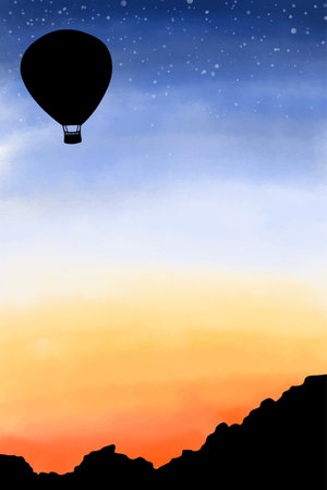 Beautiful Sky Background Vectorのイラスト素材