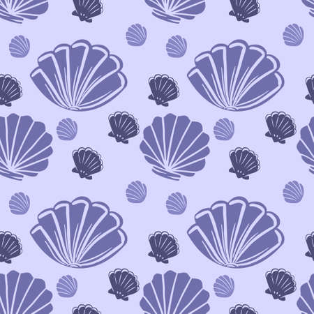 Shells Seamless Patternのイラスト素材