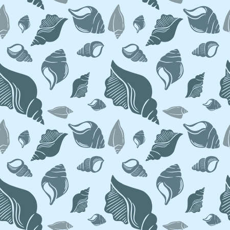 Shells Seamless Patternのイラスト素材