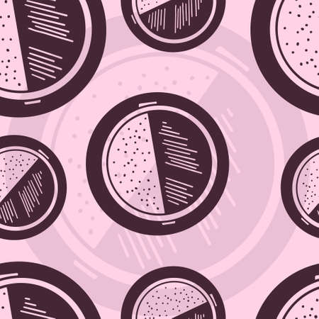 Makeup Seamless Pattern illustrationのイラスト素材