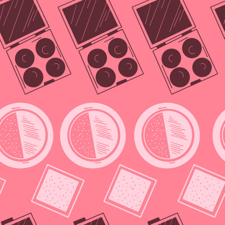 Makeup Seamless Pattern illustration