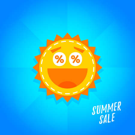 Vector Summer Sale Banner, Poster, Flyer illustrationのイラスト素材