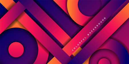 Abstract modern overlapping layers  background gradient color. Orange and Dark blue gradient...