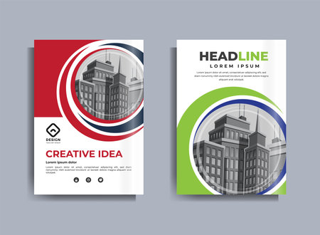 Corporate Business Flyer poster pamphlet brochure cover design layout background, one colors scheme, vector template in A4 size - Vectorのイラスト素材