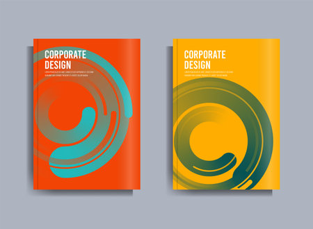Corporate Business Flyer poster pamphlet brochure cover design layout background, vector template in A4 size - Vectorのイラスト素材