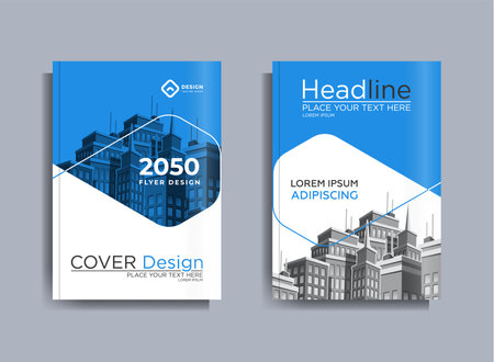 Corporate Business Flyer poster pamphlet brochure cover design layout background, Magazine, Poster, Business Presentation, Portfolio, Flyer, Banner, vector template in A4 size - Vectorのイラスト素材