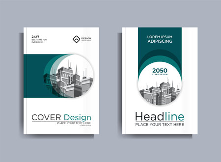 Corporate Business Flyer poster pamphlet brochure cover design layout background, Magazine, Poster, Business Presentation, Portfolio, Flyer, Banner, vector template in A4 size - Vectorのイラスト素材