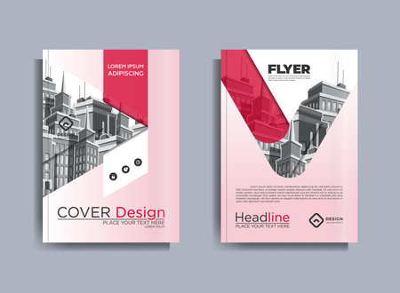 Corporate Business Flyer poster pamphlet brochure cover design layout background, Magazine, Poster, Business Presentation, Portfolio, Flyer, Banner, vector template in A4 size - Vectorのイラスト素材