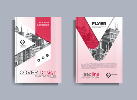 Corporate Business Flyer poster pamphlet brochure cover design layout background, Magazine, Poster, Business Presentation, Portfolio, Flyer, Banner, vector template in A4 size - Vectorのイラスト素材