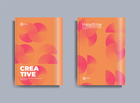 Futuristic Gradient poster pamphlet brochure cover design layout background, Magazine, Poster, Business Presentation, Portfolio, Flyer, Banner, vector template in A4 size - Vectorのイラスト素材