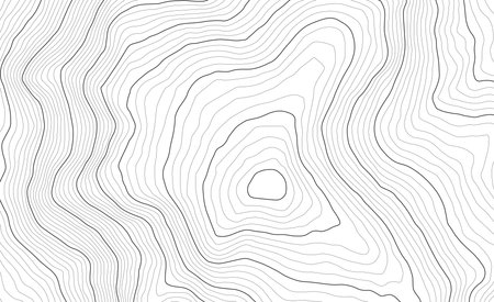 Background of the topographic map. Topo map with elevation. Geographic line mountain relief. Vector stock illustrationのイラスト素材