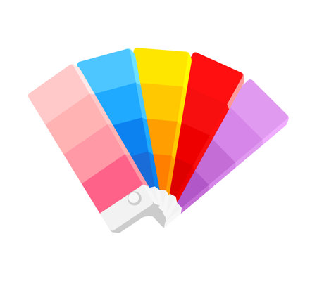 Color palette guide. Color Swatches. Vector illustrationのイラスト素材