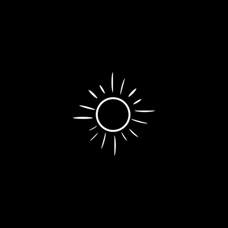 Drawing of sun. Illustration (cartoon).のイラスト素材