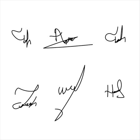 Vector - Personal Ink Signatures Collectionのイラスト素材