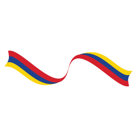 Flag of Columbia vector illustration.のイラスト素材