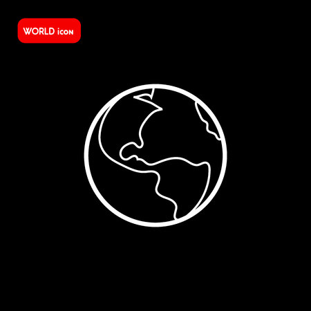 Earth icon. World icon vectorのイラスト素材
