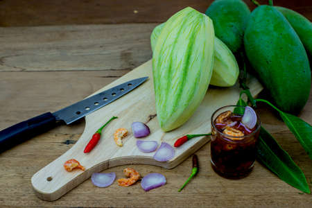 mango with sweet sauce, Thai fruitの写真素材