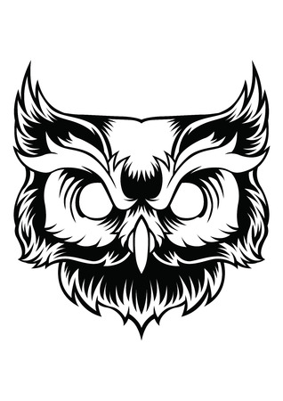 Owl Vector Design Cartoonのイラスト素材