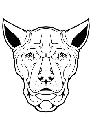 Dog Face Design Vectorのイラスト素材