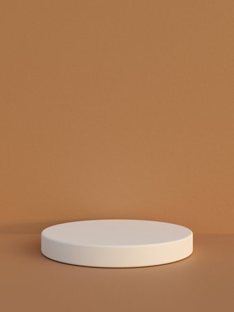 Minimal podium background for branding and product presentation. 3d rendering.の写真素材