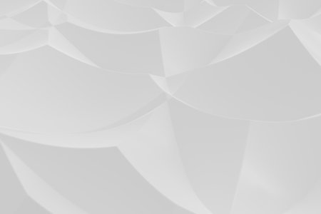 Minimalist simple white abstract wave background. 3d rendering.の写真素材