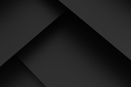 layers of black paper layers abstract background with copy spaceの写真素材