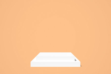 Minimalist modern podium background for branding and product presentation. 3d rendering.の写真素材