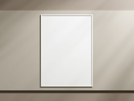 Frame mockup with Shadow Empty Frameの写真素材