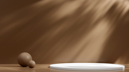 Minimalist elegant podium template mockup product presentationの写真素材