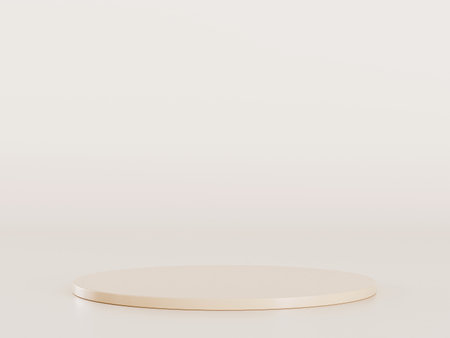 3d display product brown minimal scene with geometric podium platform. cylinder background 3d rendering with podium. stand for cosmetic products. Stage showcase on pedestal 3d brown studioの写真素材