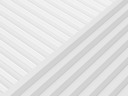 White 3d geometry abstract background