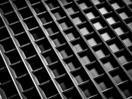 Abstract dark background illustration with geometric graphic elementsの写真素材