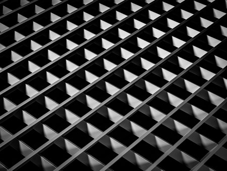 Abstract dark background illustration with geometric graphic elementsの写真素材