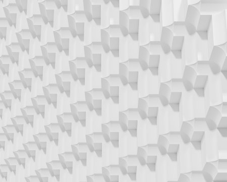Abstract white geometry shape pattern background