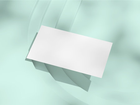 Minimal business card mockup template with copy space for your logo or graphic designの写真素材