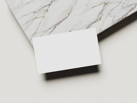 Minimal business card mockup template with copy space for your logo or graphic designの写真素材