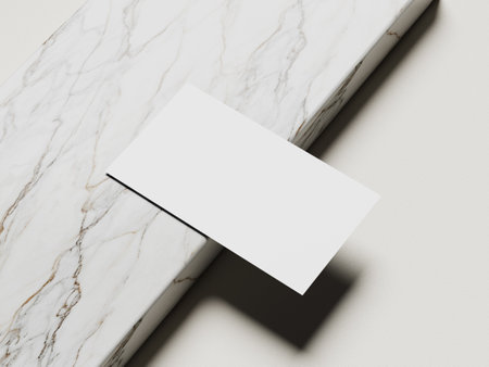 Minimal business card mockup template with copy space for your logo or graphic designの写真素材