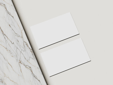 Minimal business card mockup template with copy space for your logo or graphic designの写真素材