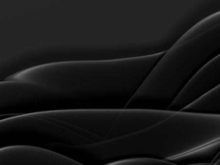 Abstract black wave shape backgroundの写真素材