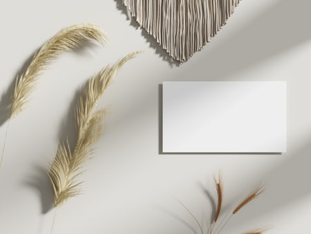 Clean and Professional Business Card Showcaseの写真素材