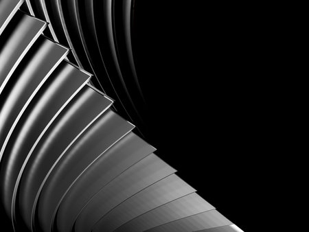 Elegant Abstract Metal Background with Curved Linesの写真素材