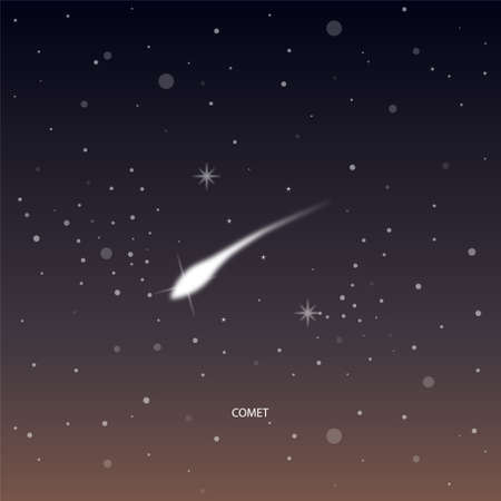 Comet Planet - Beautiful illustration.のイラスト素材