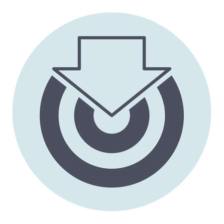 Glyph icon for target.のイラスト素材