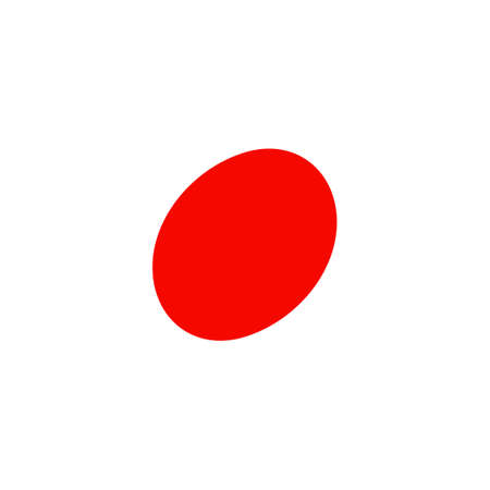 National flag of Japan - Flat color icon.のイラスト素材