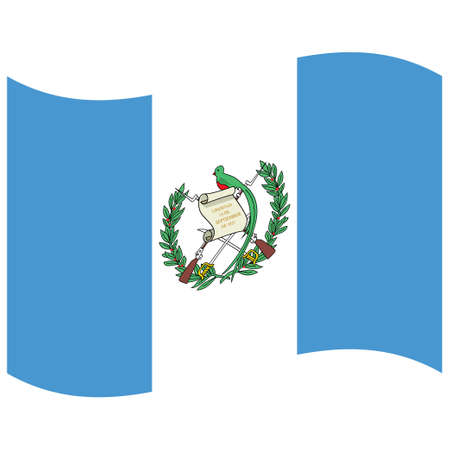 National flag of Guatemala - Flat color icon.のイラスト素材