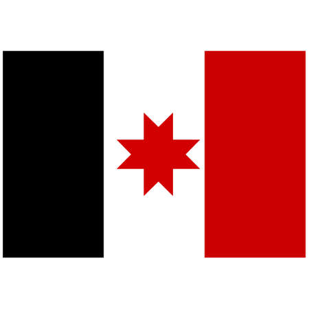 National flag of Udmurtia - Flat color icon.のイラスト素材